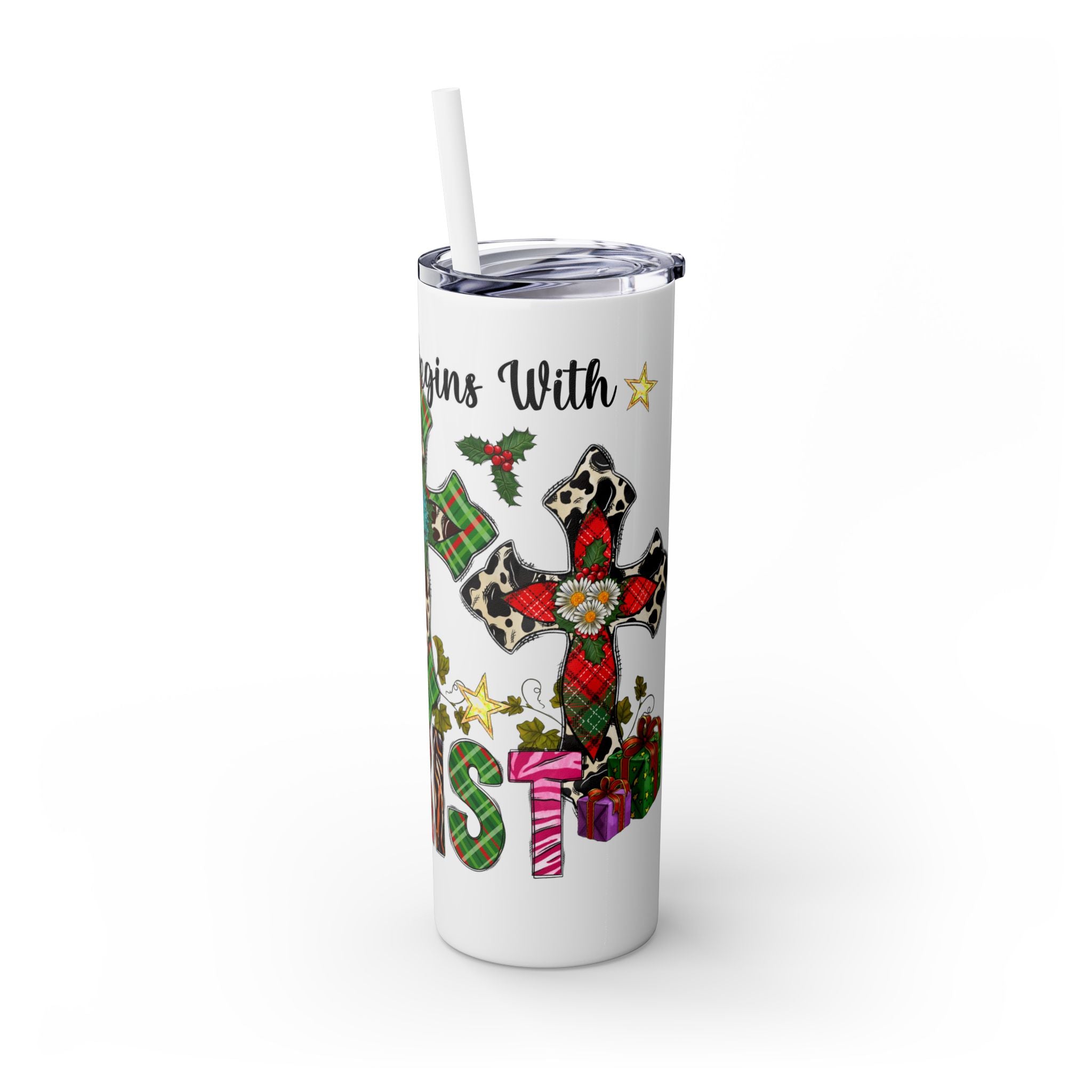 Christ Tumbler with Straw, 20oz