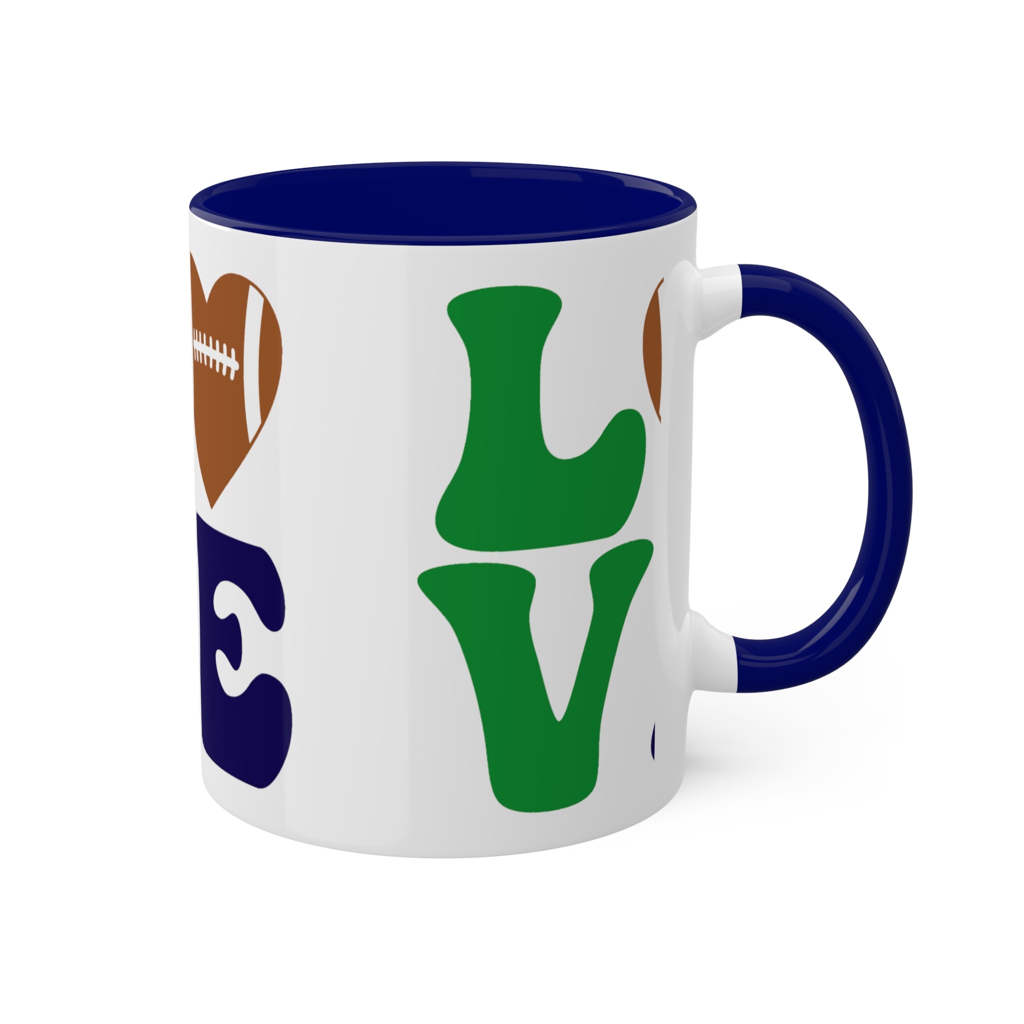 Colorful Mugs....Love Seahawks, 11oz