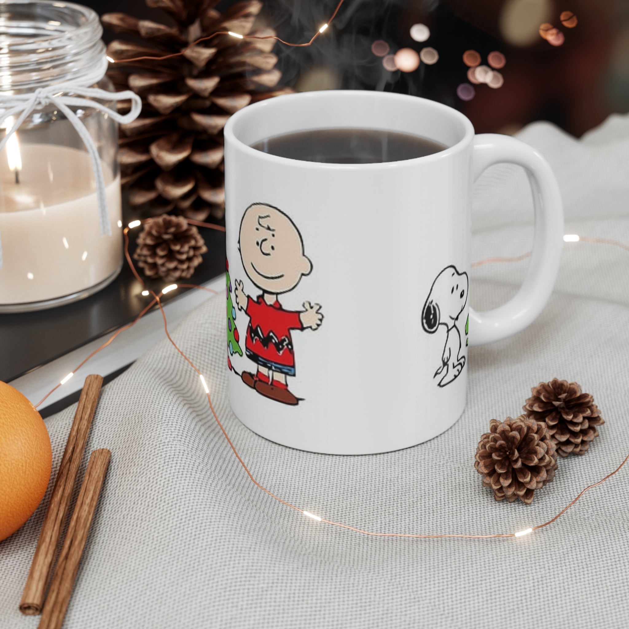 Charlie and Snoopy Mug 11oz