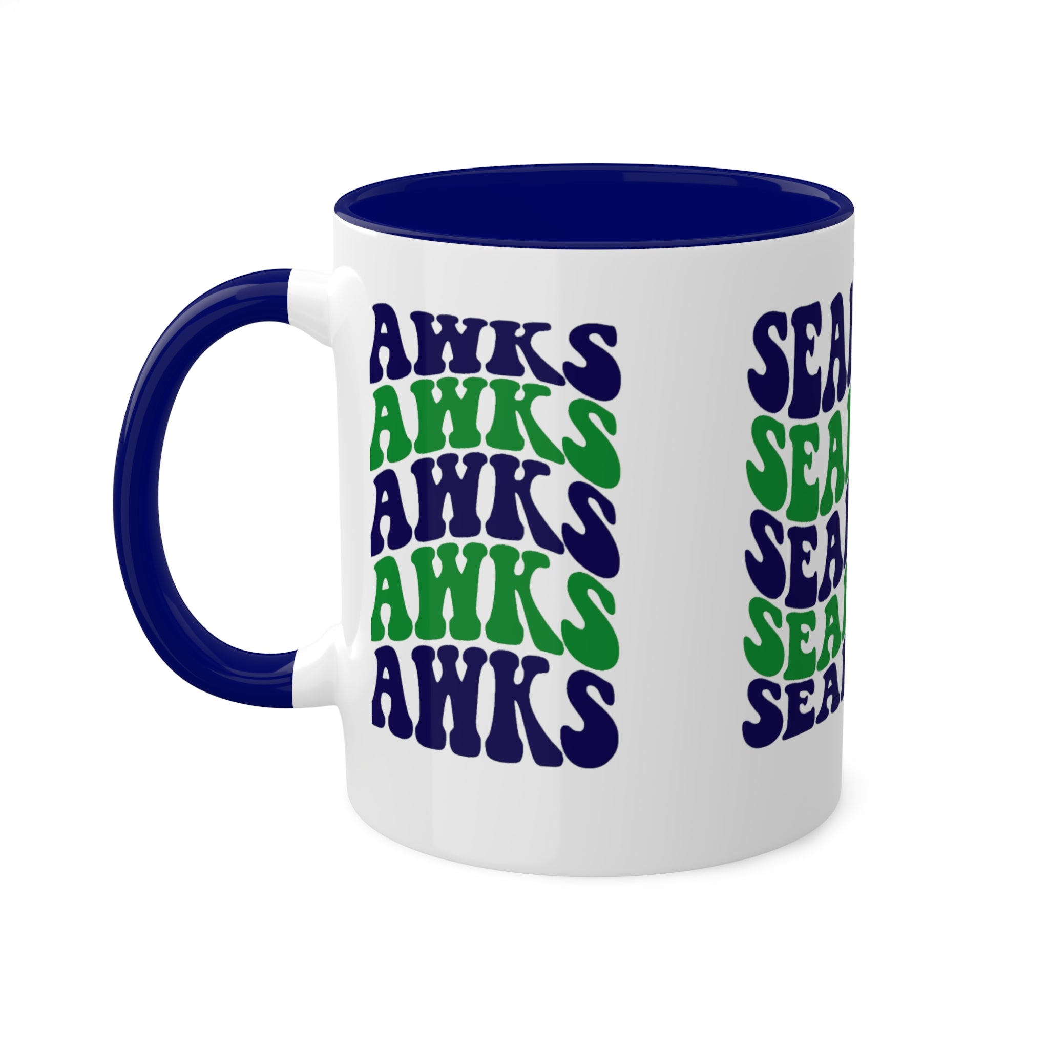 Colorful Mugs...Seahawks Blue, 11oz