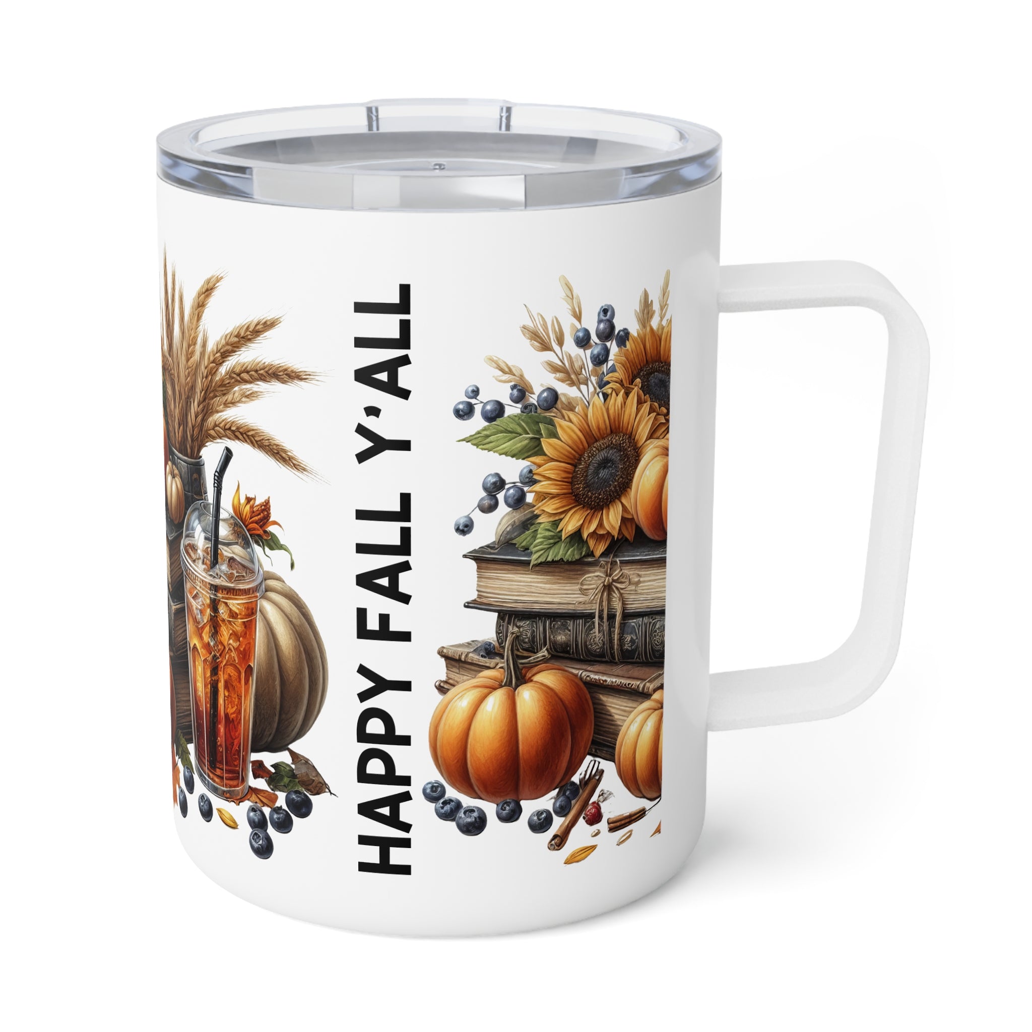 Books and Pumkins Coffee Mug, 10oz