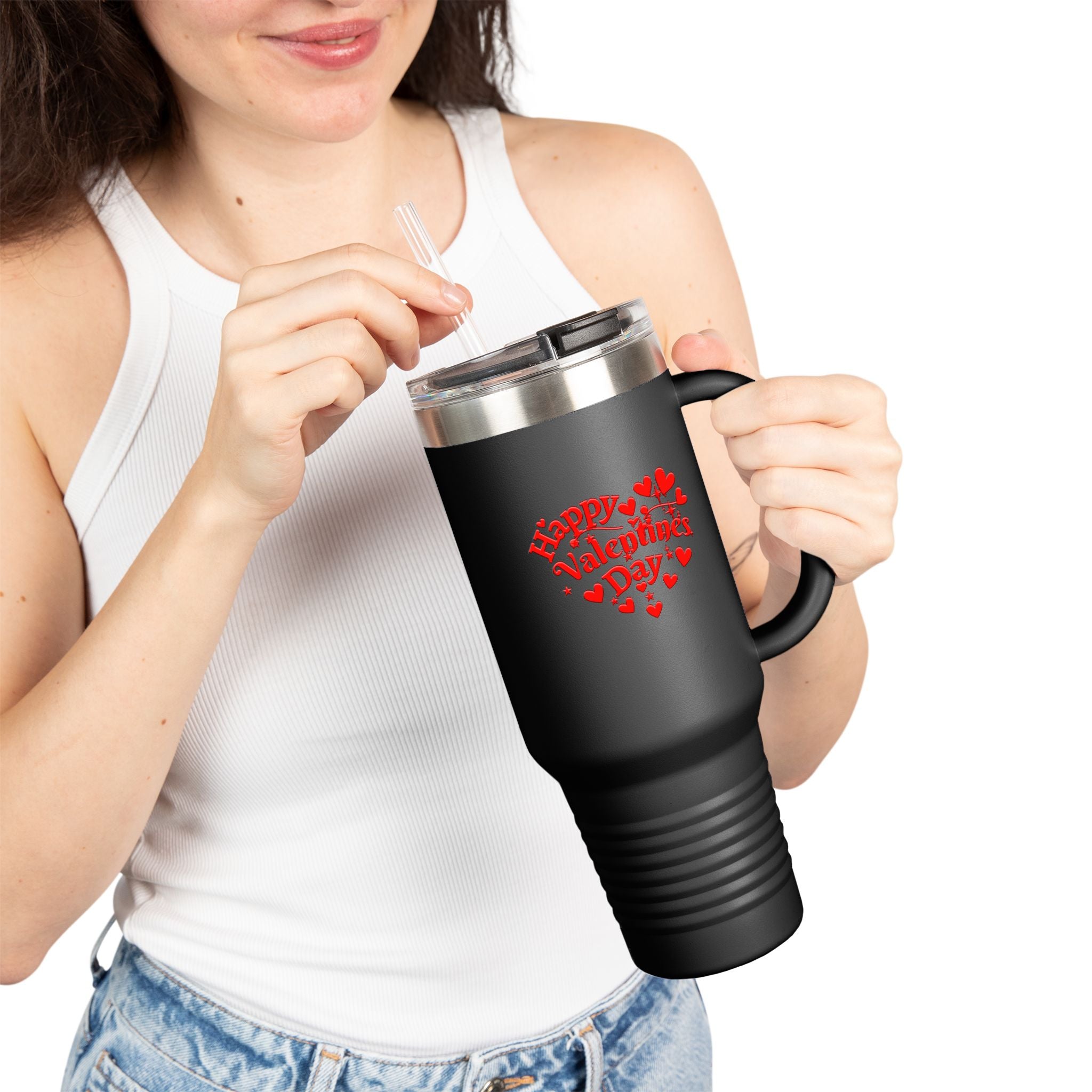 Happy Valentines Insulated Travel Mug, 40oz