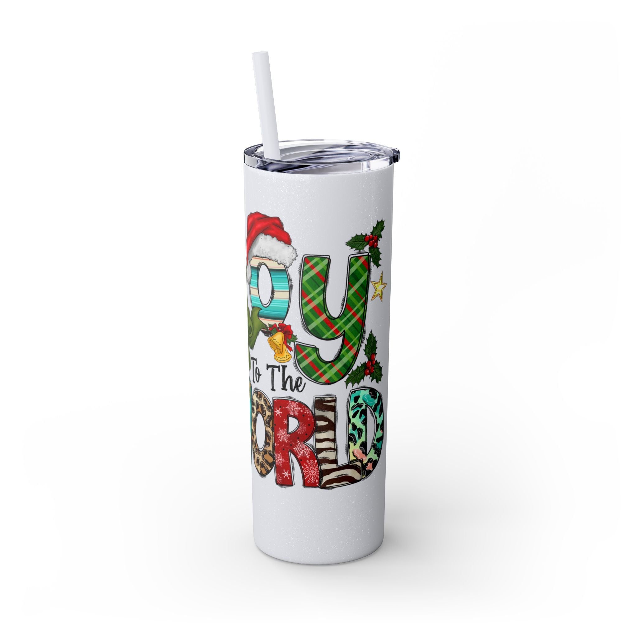 Santa Tumbler with Straw, 20oz