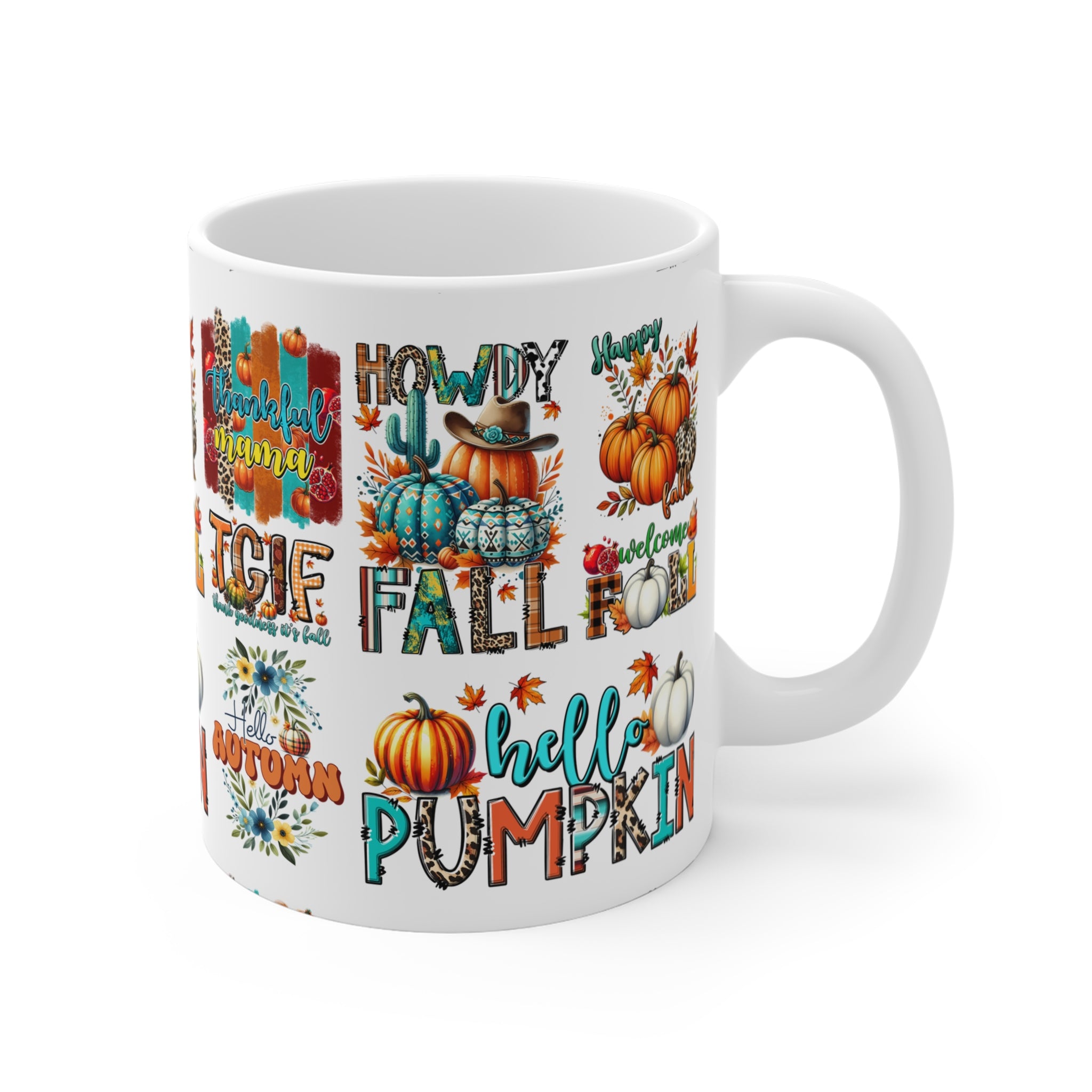 Fall and Pumkin Mug 11oz