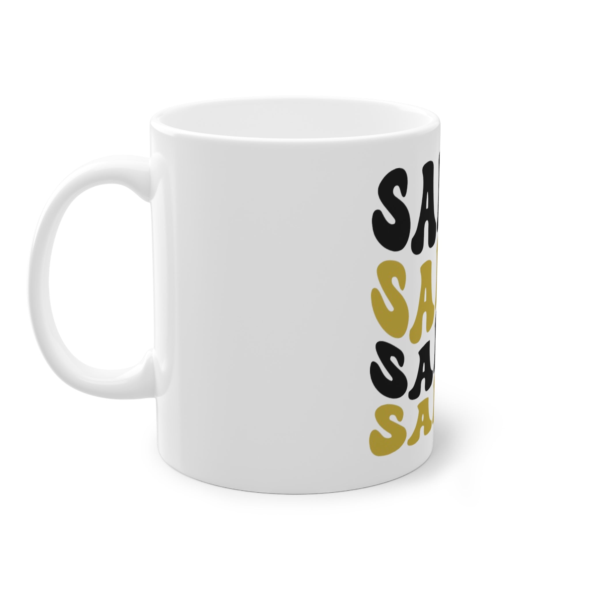 Standard Mug, 11oz...Saints Black and Gold