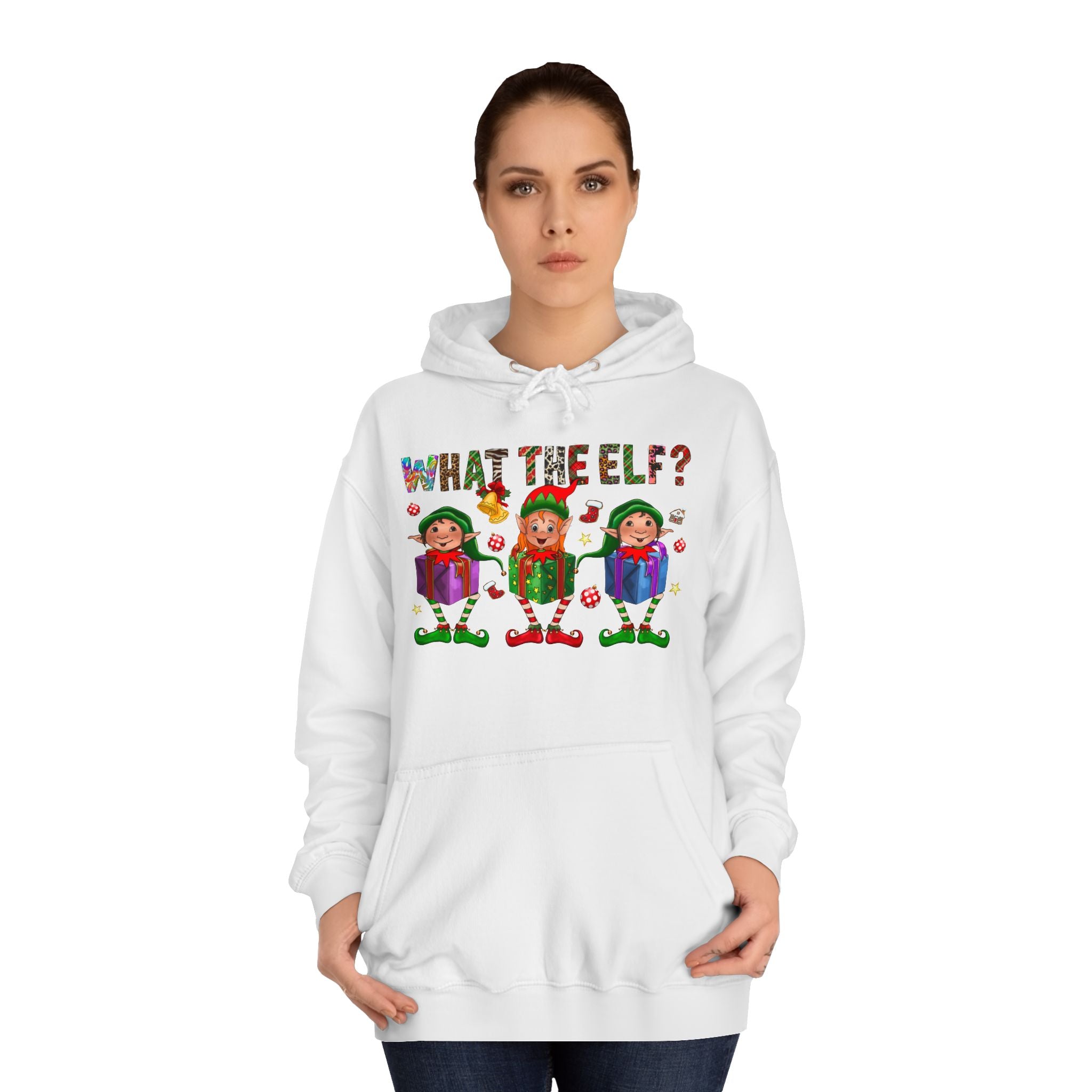 What the Elf Unisex College Hoodie