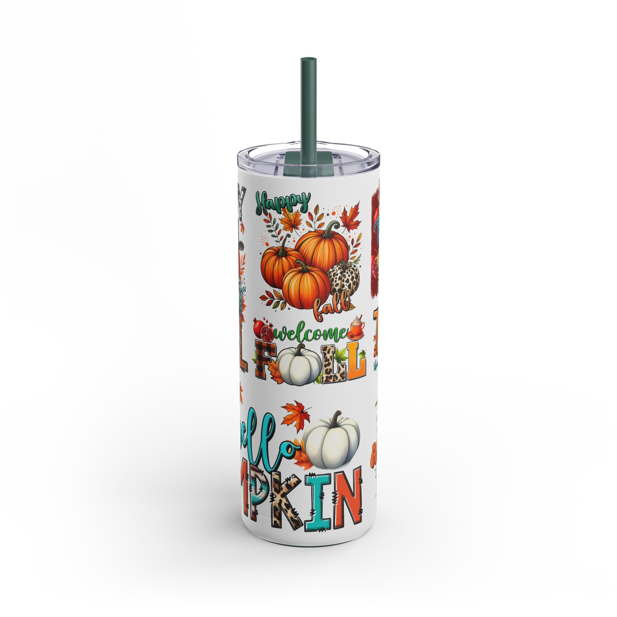 Pumkin Fall Tumbler- 20oz-Fall Pumkin Letters