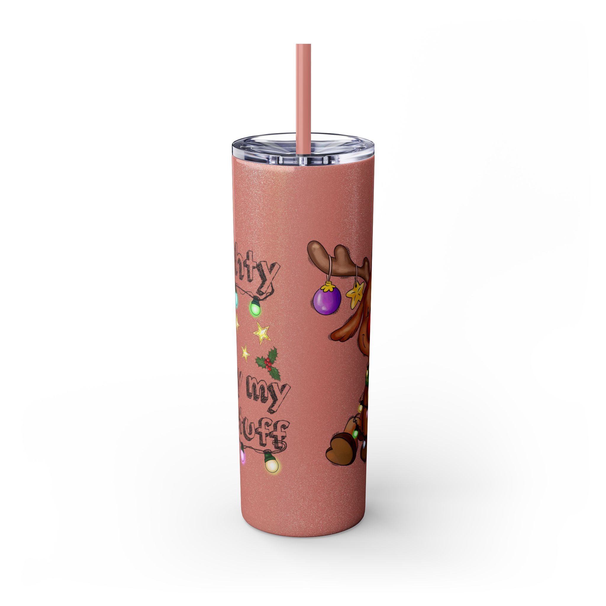 Naughty or Nice Tumbler with Straw, 20oz