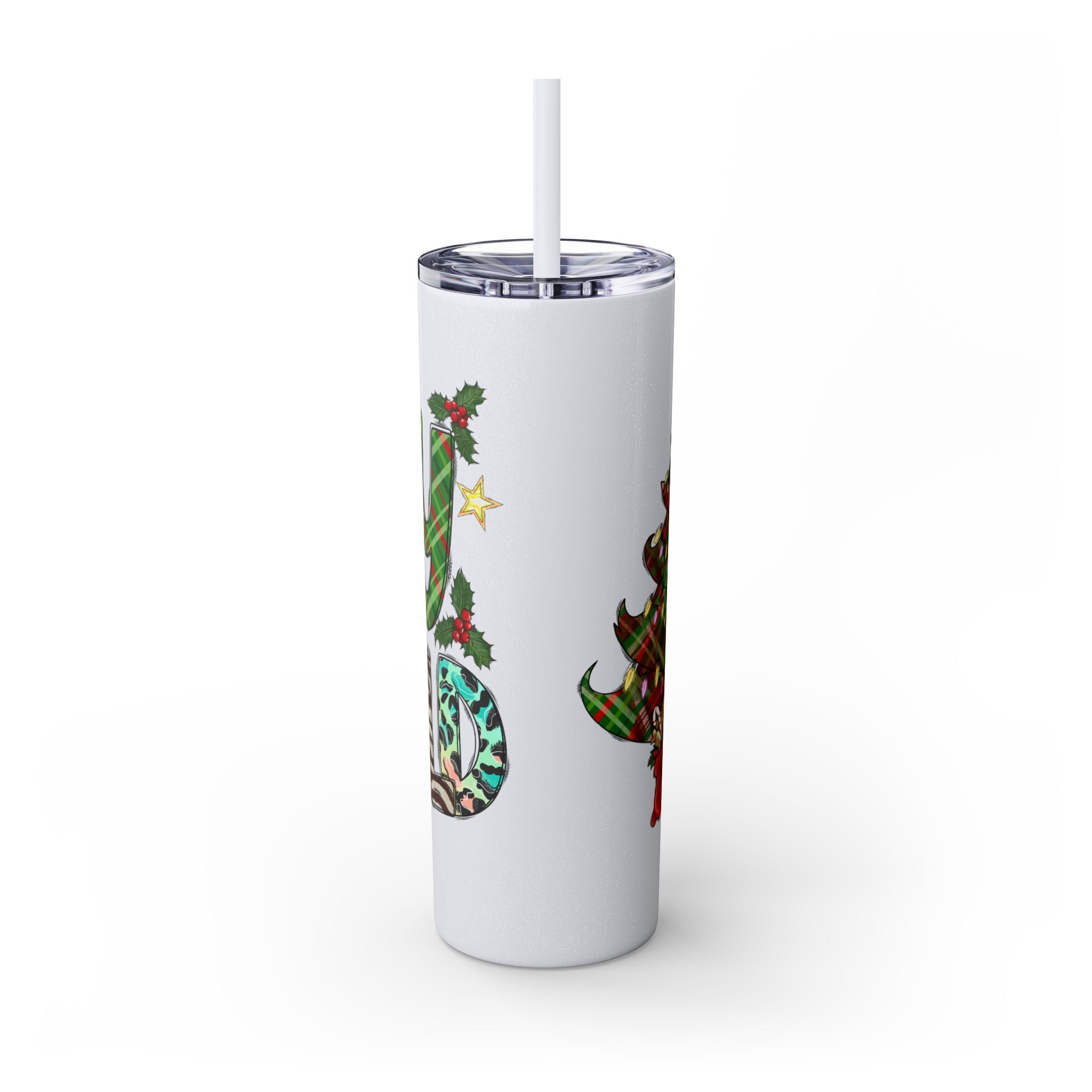 Santa Tumbler with Straw, 20oz