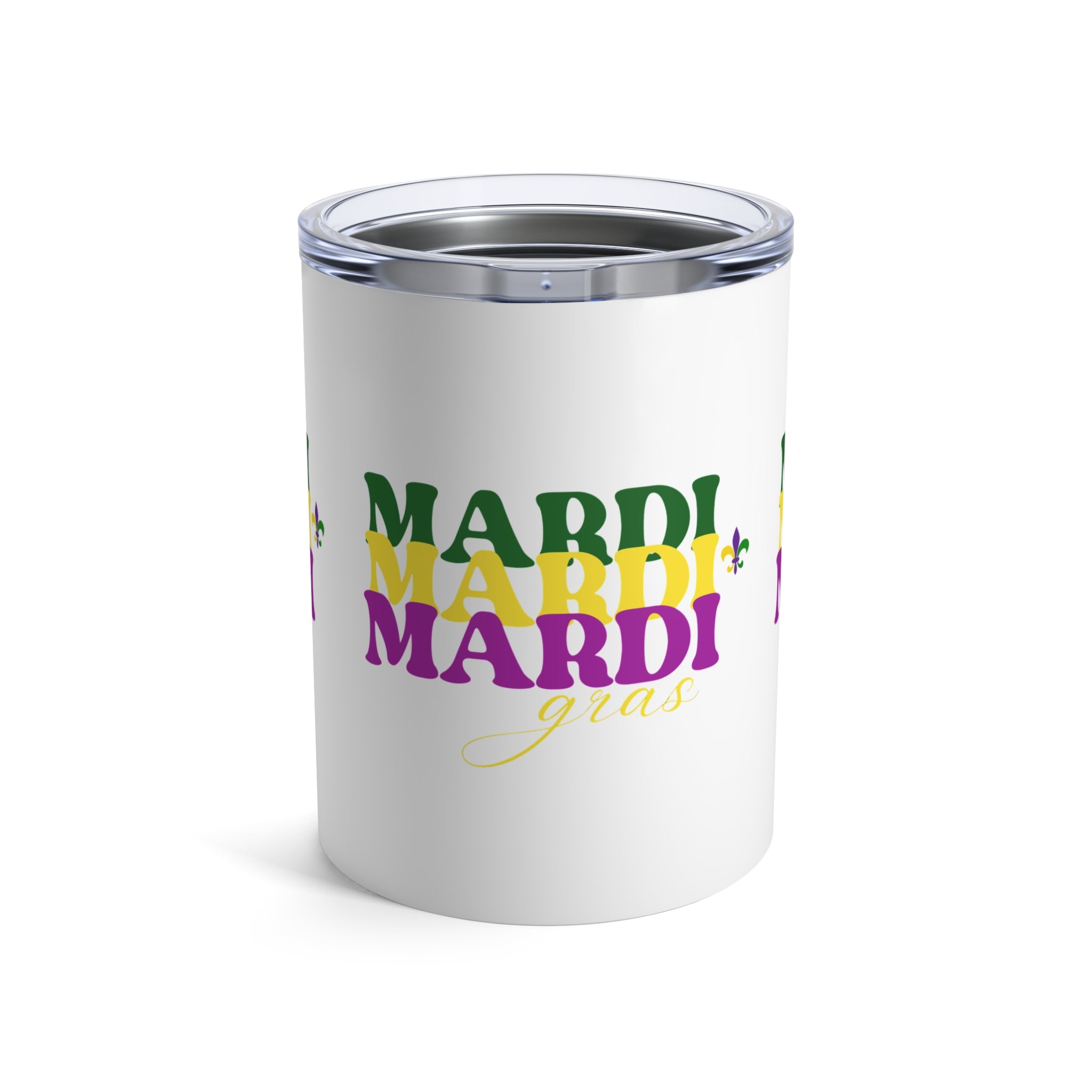 Mardi Gras Tumbler 10oz