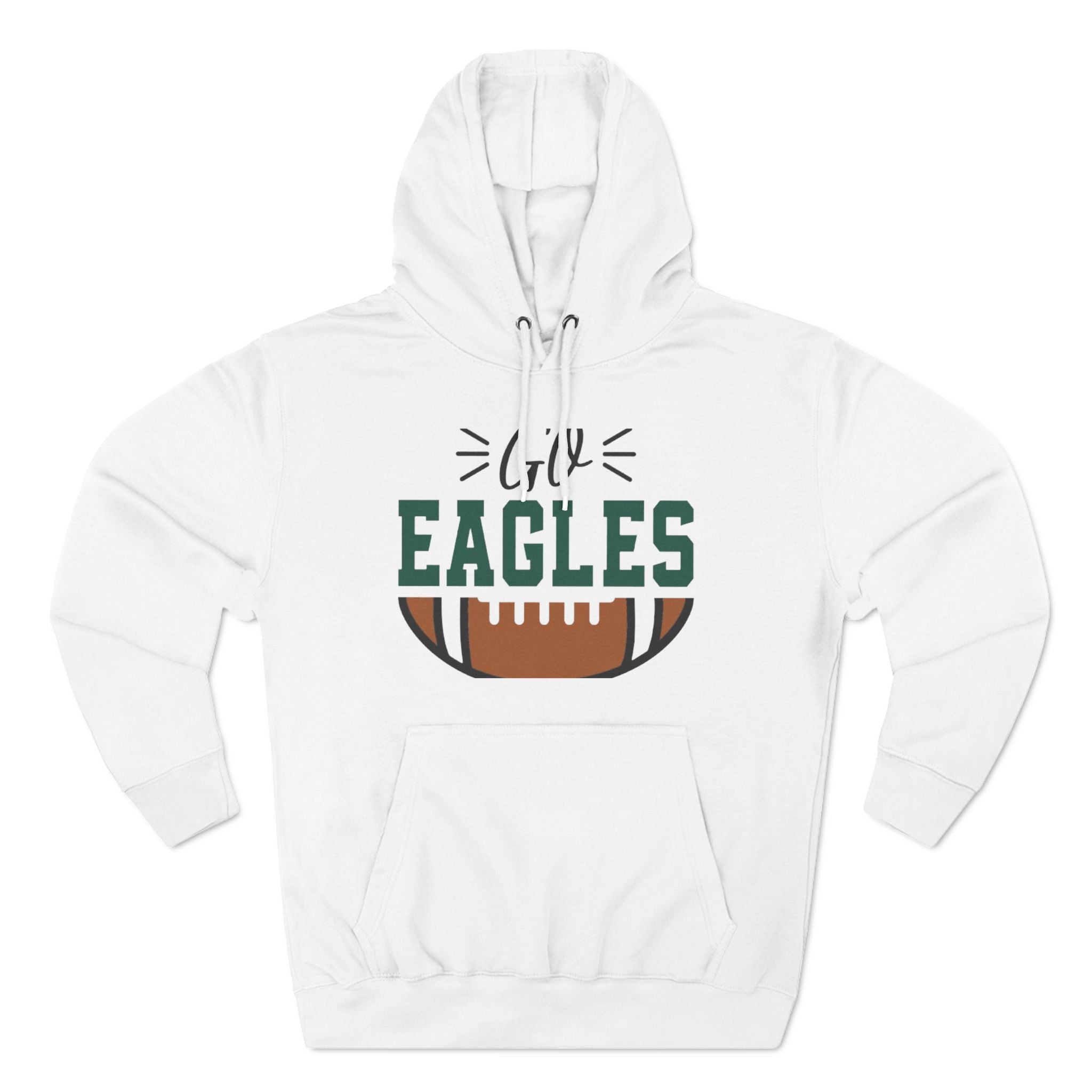 Three-Panel Fleece Hoodie...Go Eagles