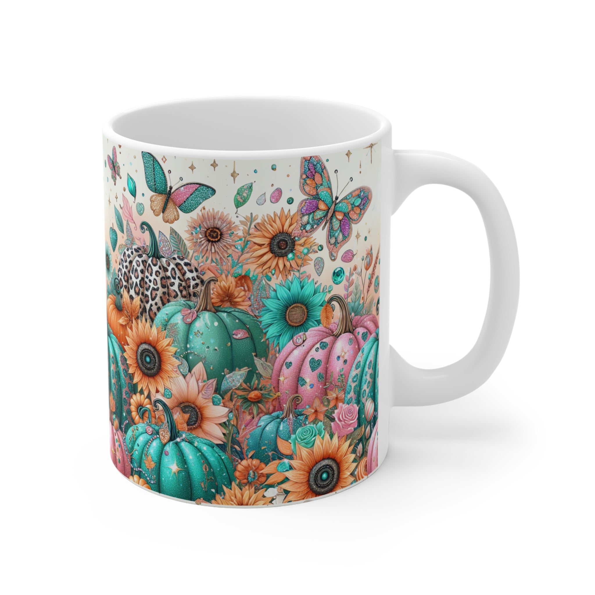 Butterflies and Pumkins Mug 11oz