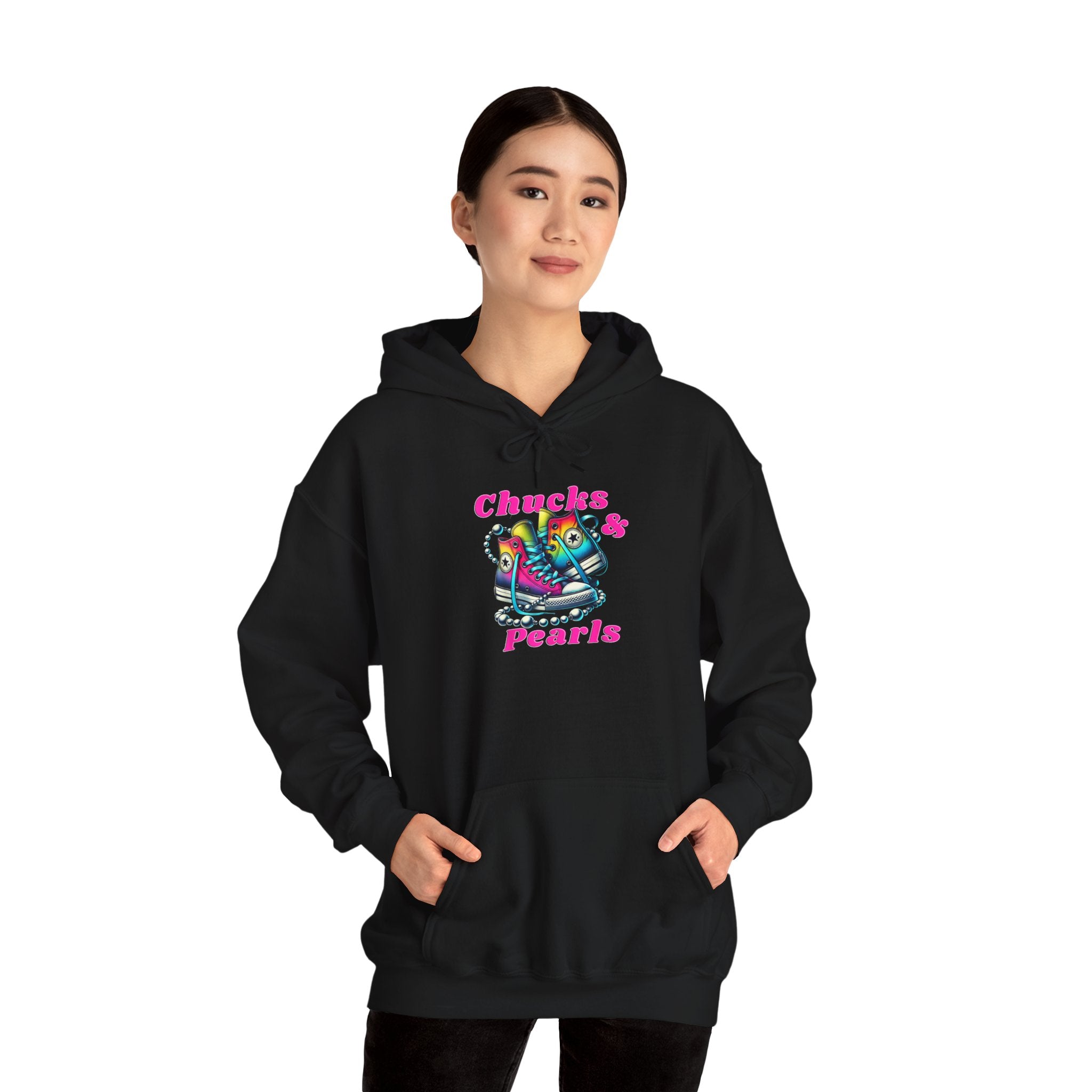 Unisex Heavy Blend™ Hooded Sweatshirt...Chuck and Pearls Hoodie