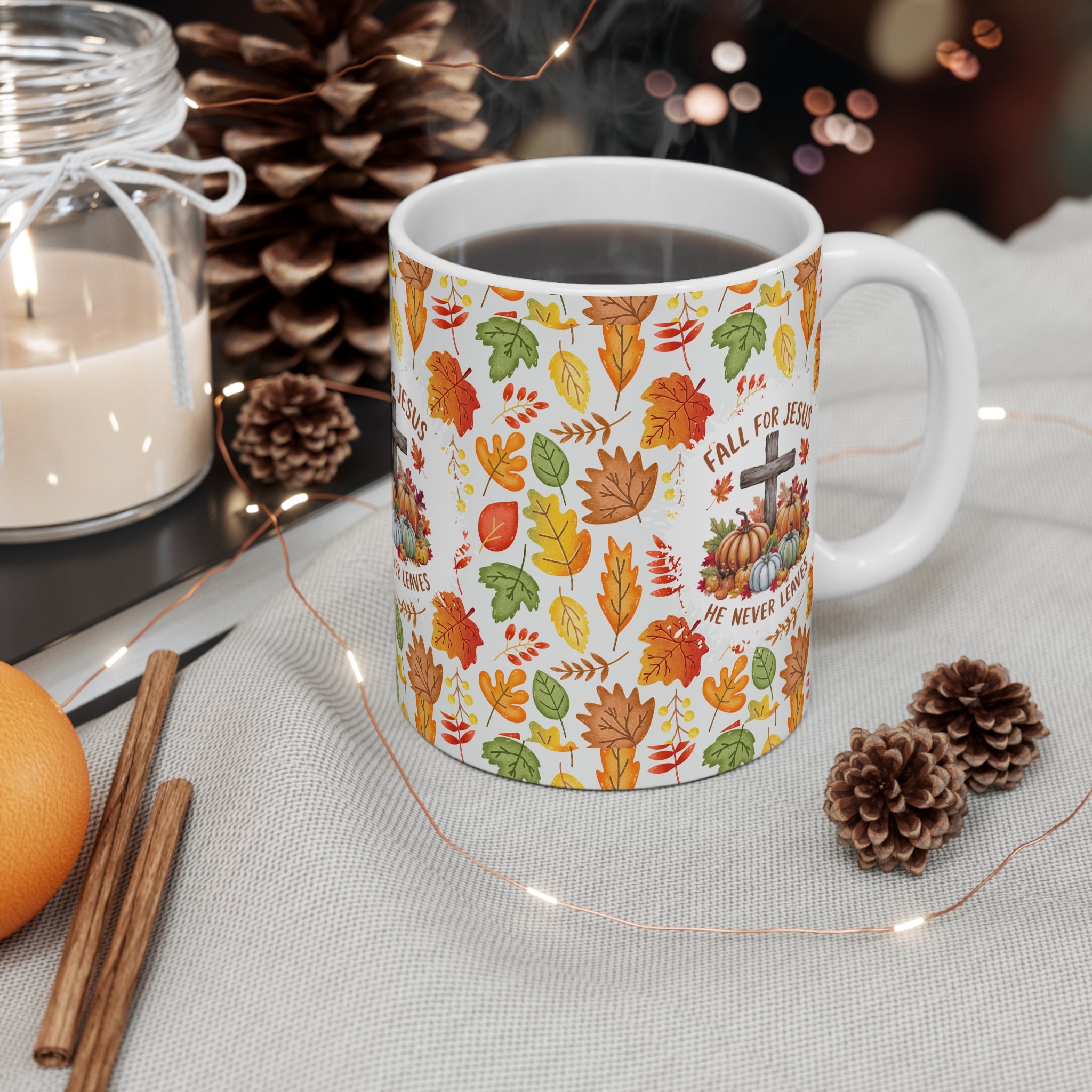 Fall for Jesus Mug 11oz