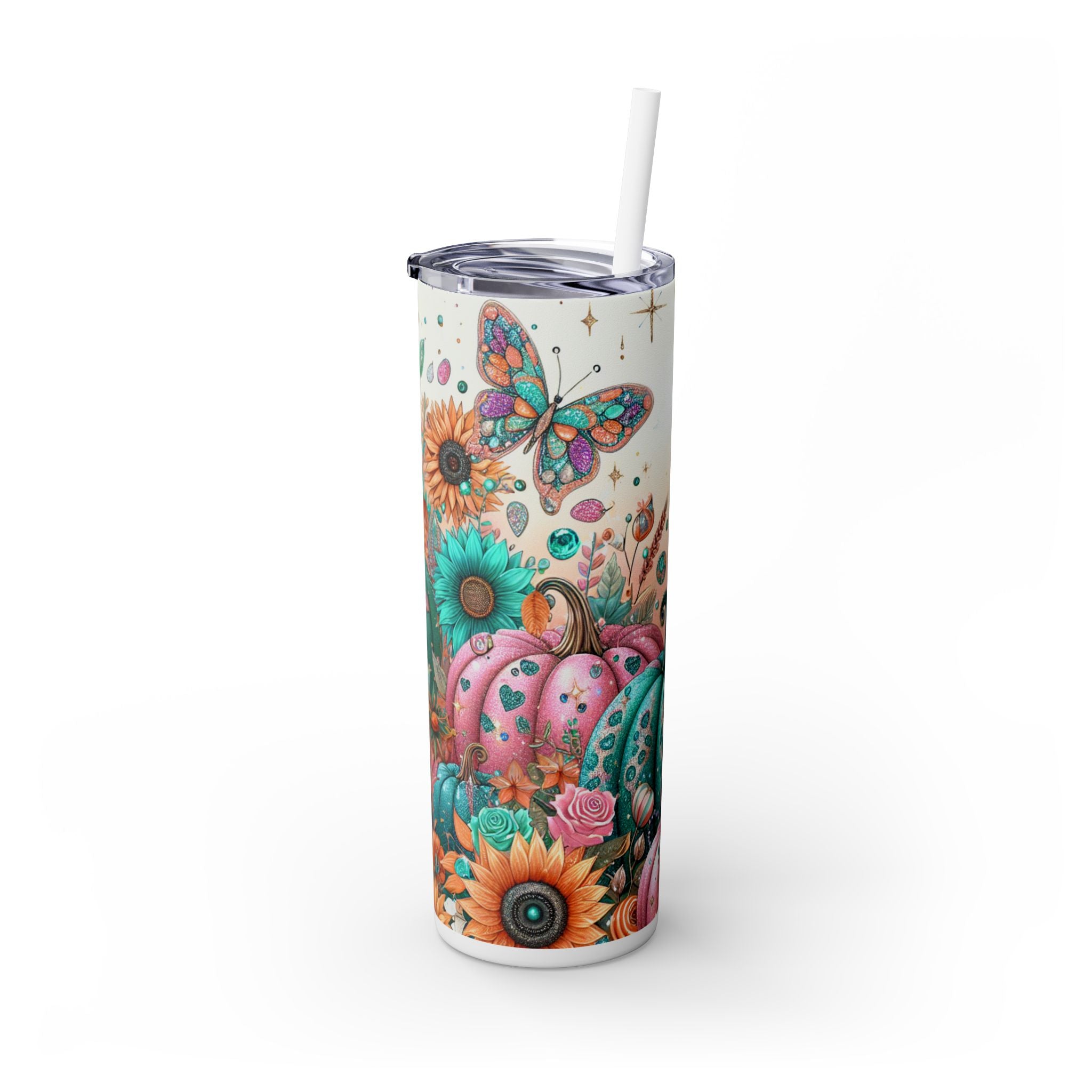 Skinny Tumbler with Straw, 20oz