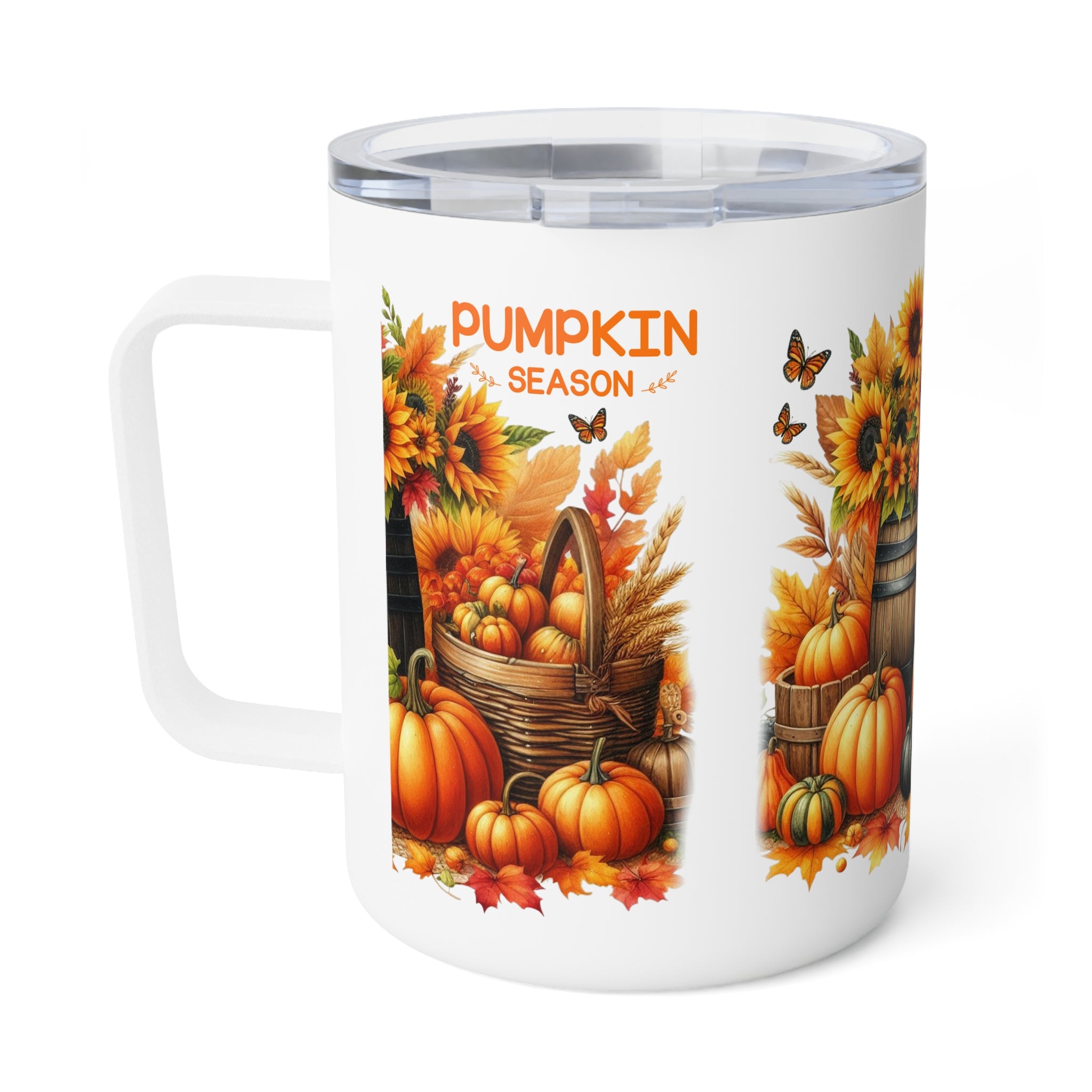 Sunflower and Pumkin Coffee Mug, 10oz