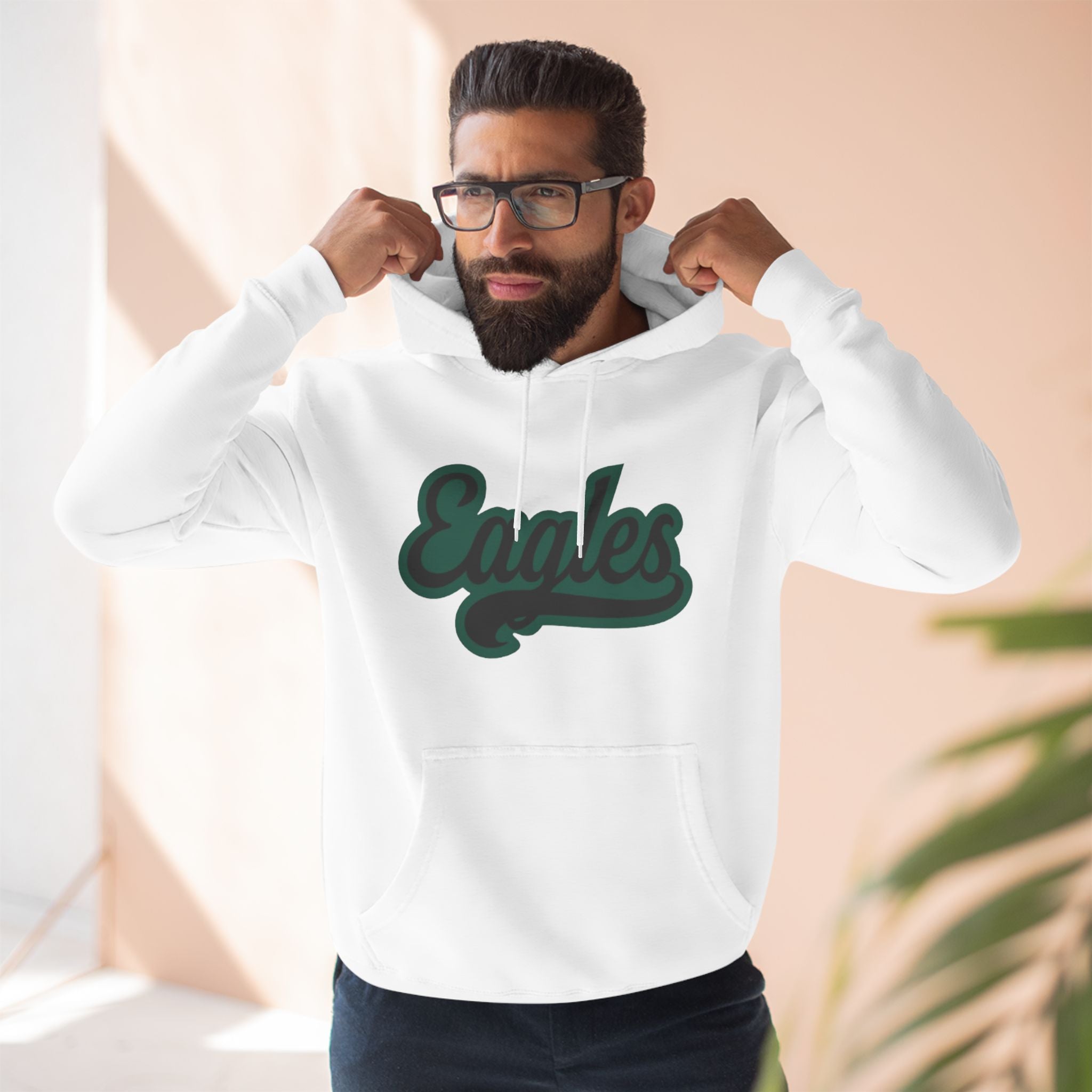 Three-Panel Fleece Hoodie...Eagles