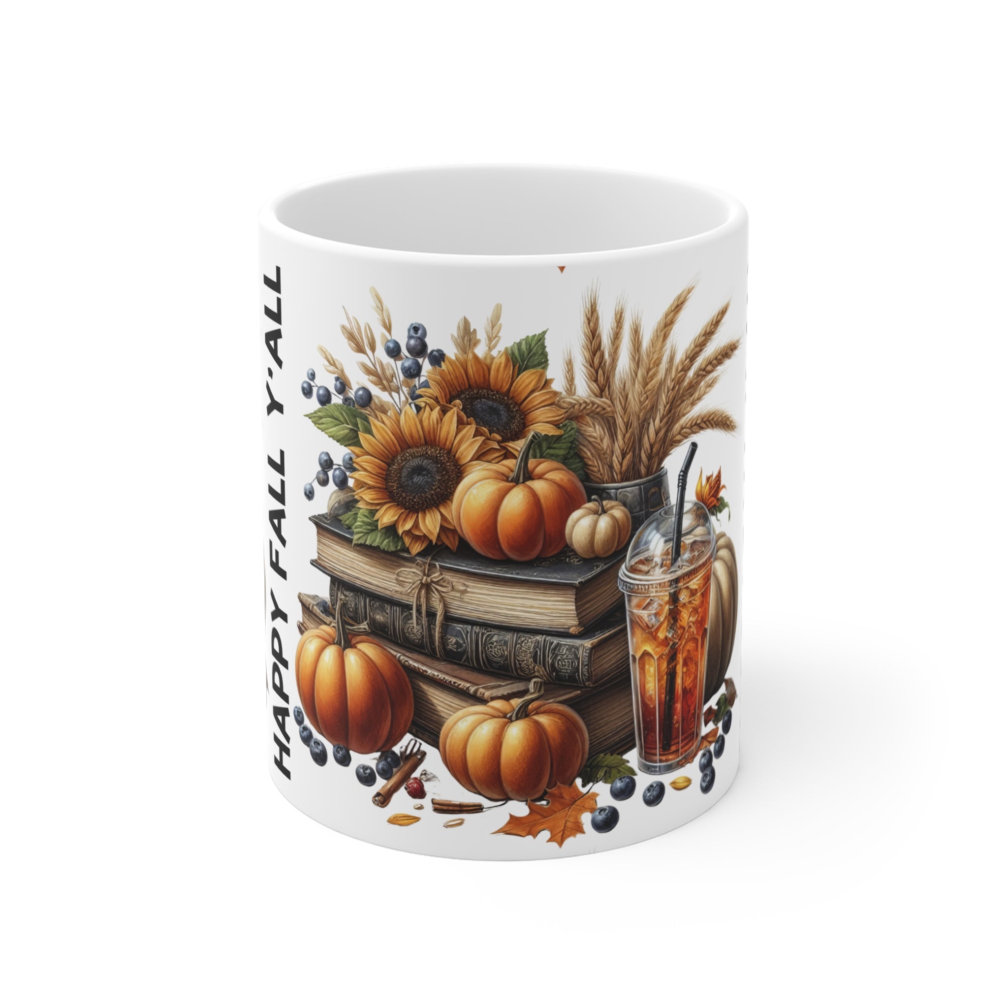 Books and Pumkins Mug 11oz