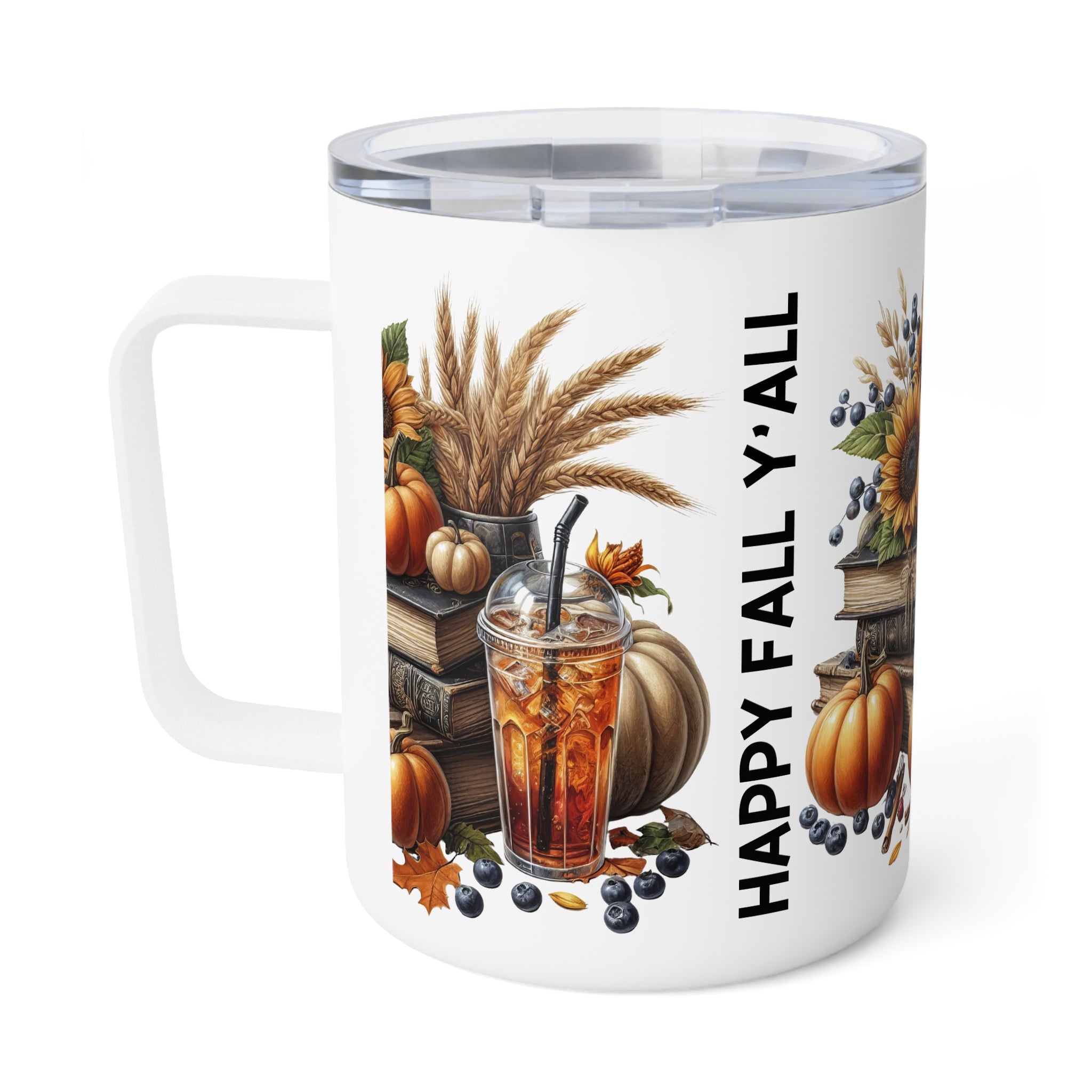 Books and Pumkins Coffee Mug, 10oz