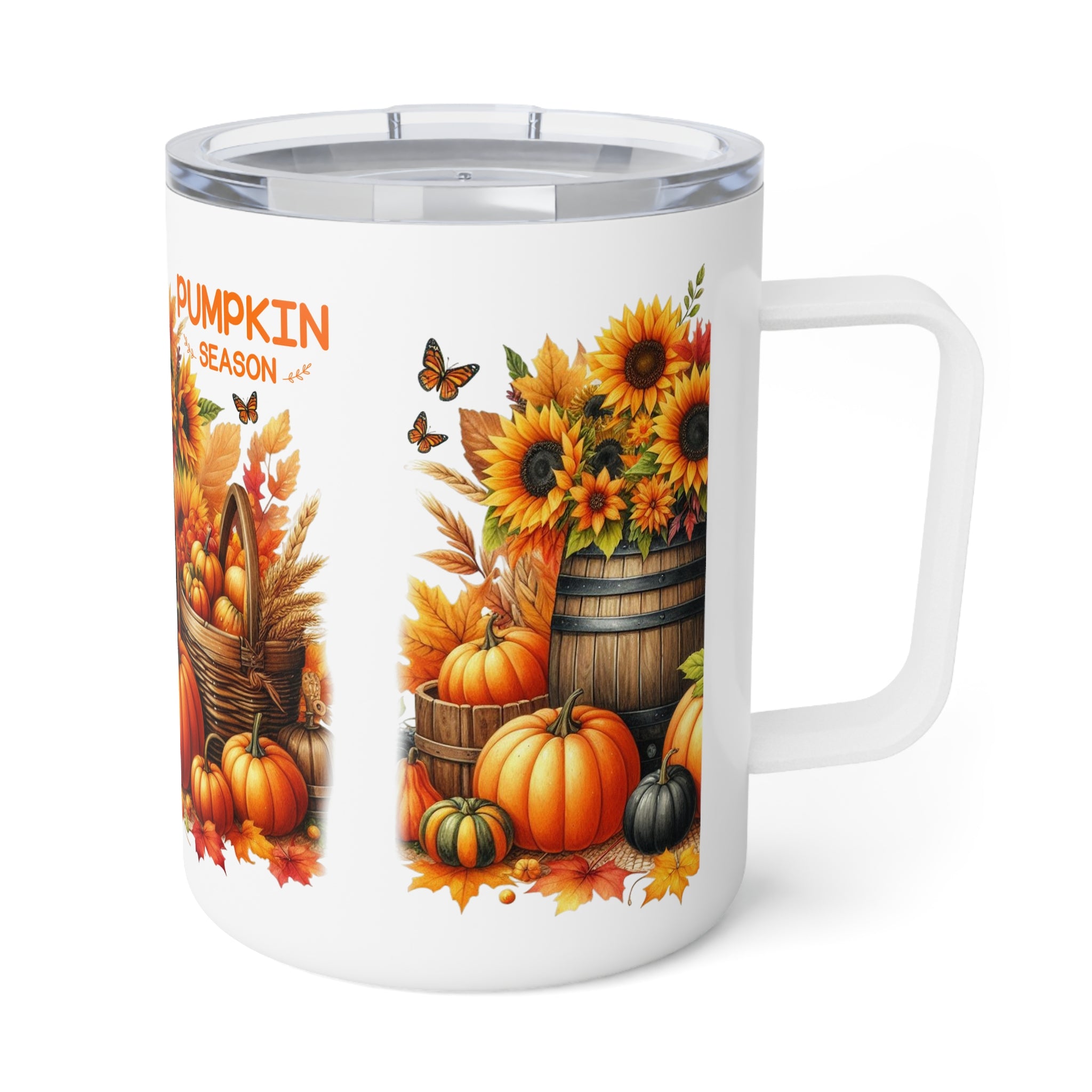 Sunflower and Pumkin Coffee Mug, 10oz