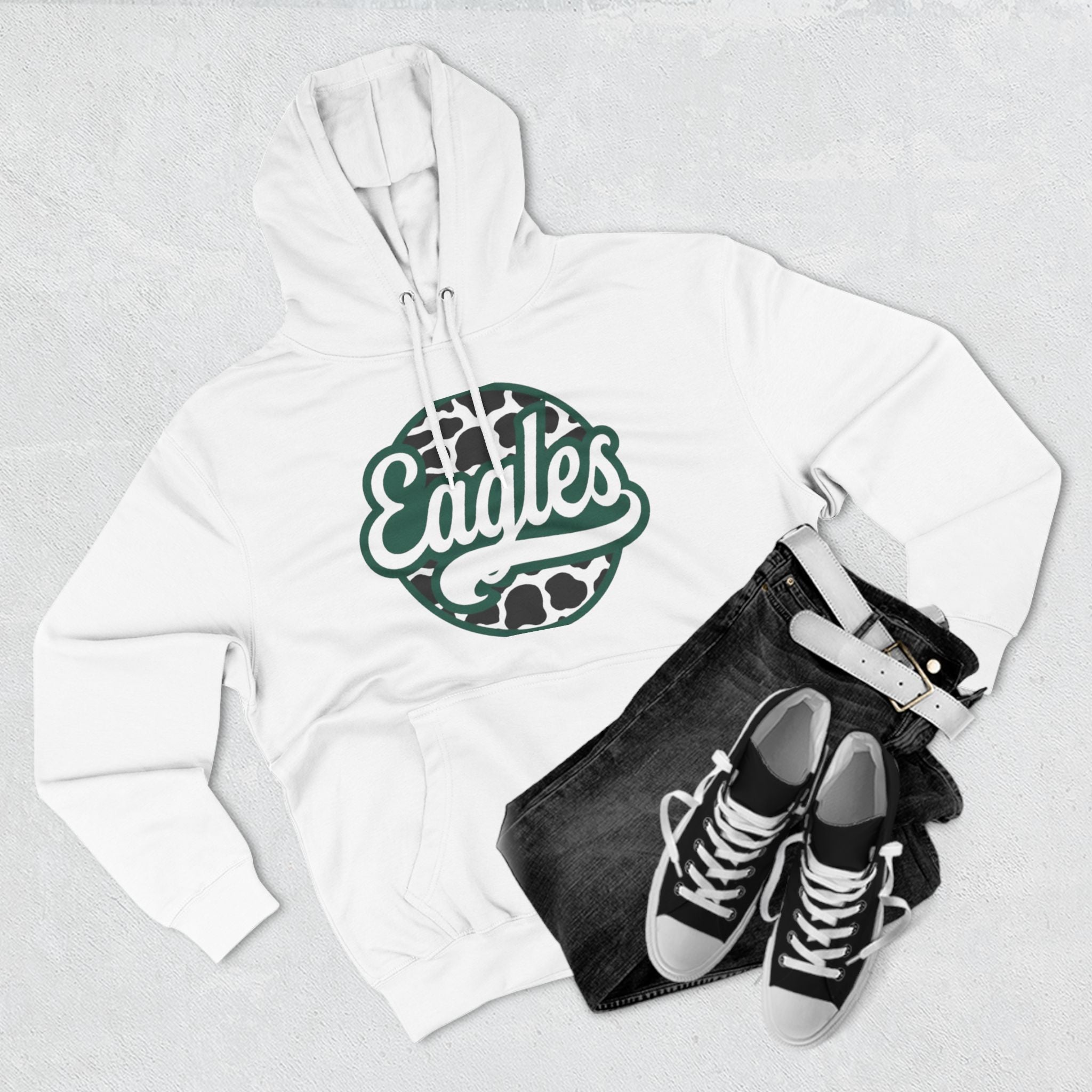 Three-Panel Fleece Hoodie...Eagles