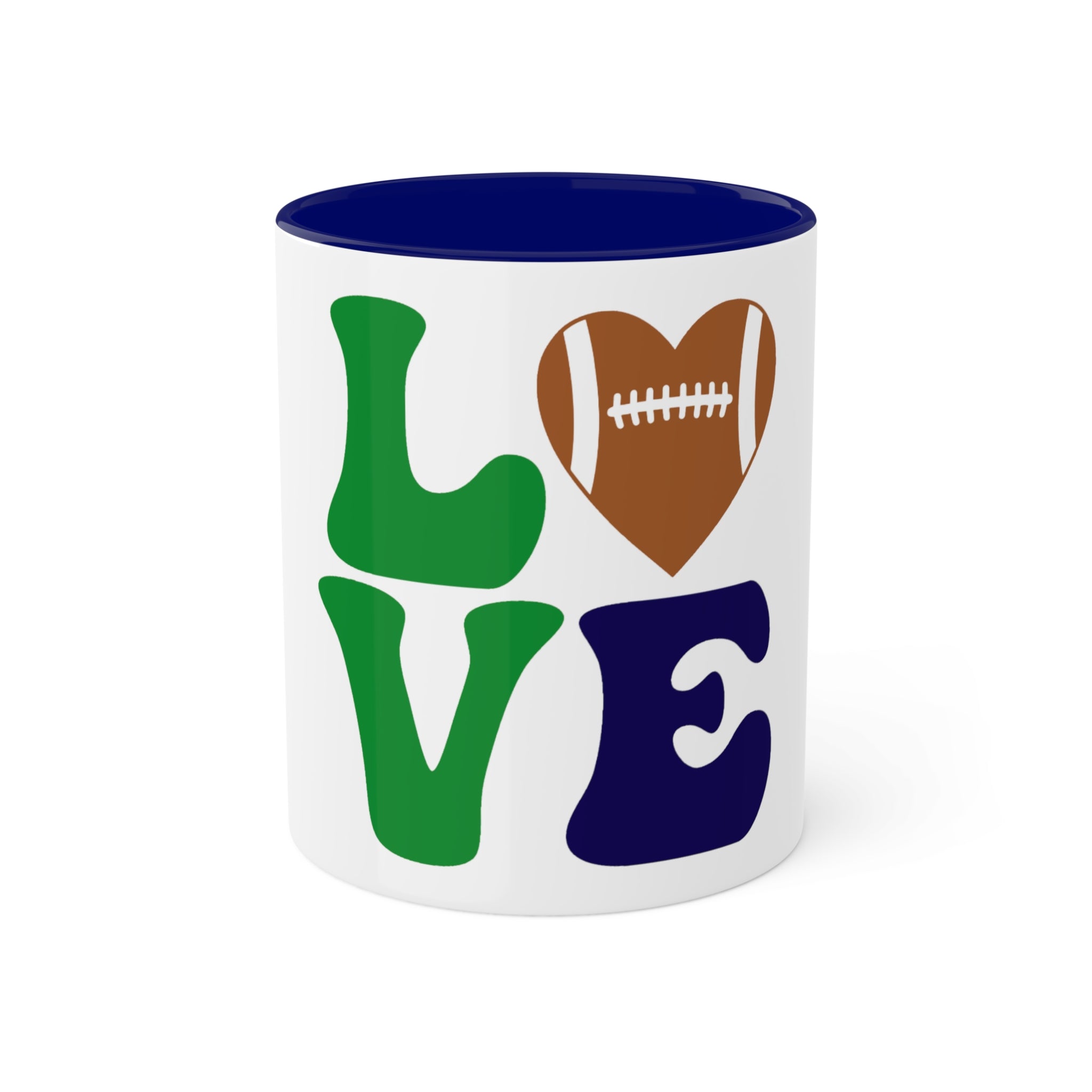 Colorful Mugs....Love Seahawks, 11oz