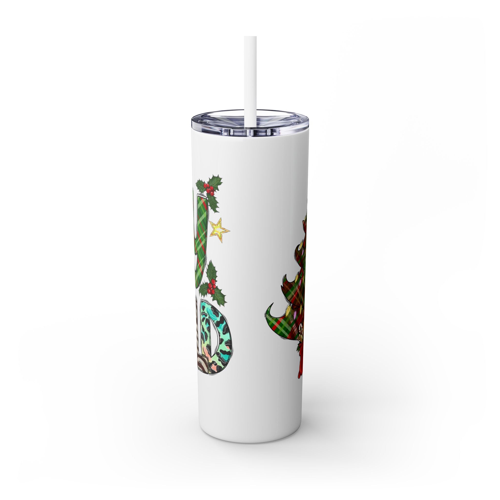 Santa Tumbler with Straw, 20oz