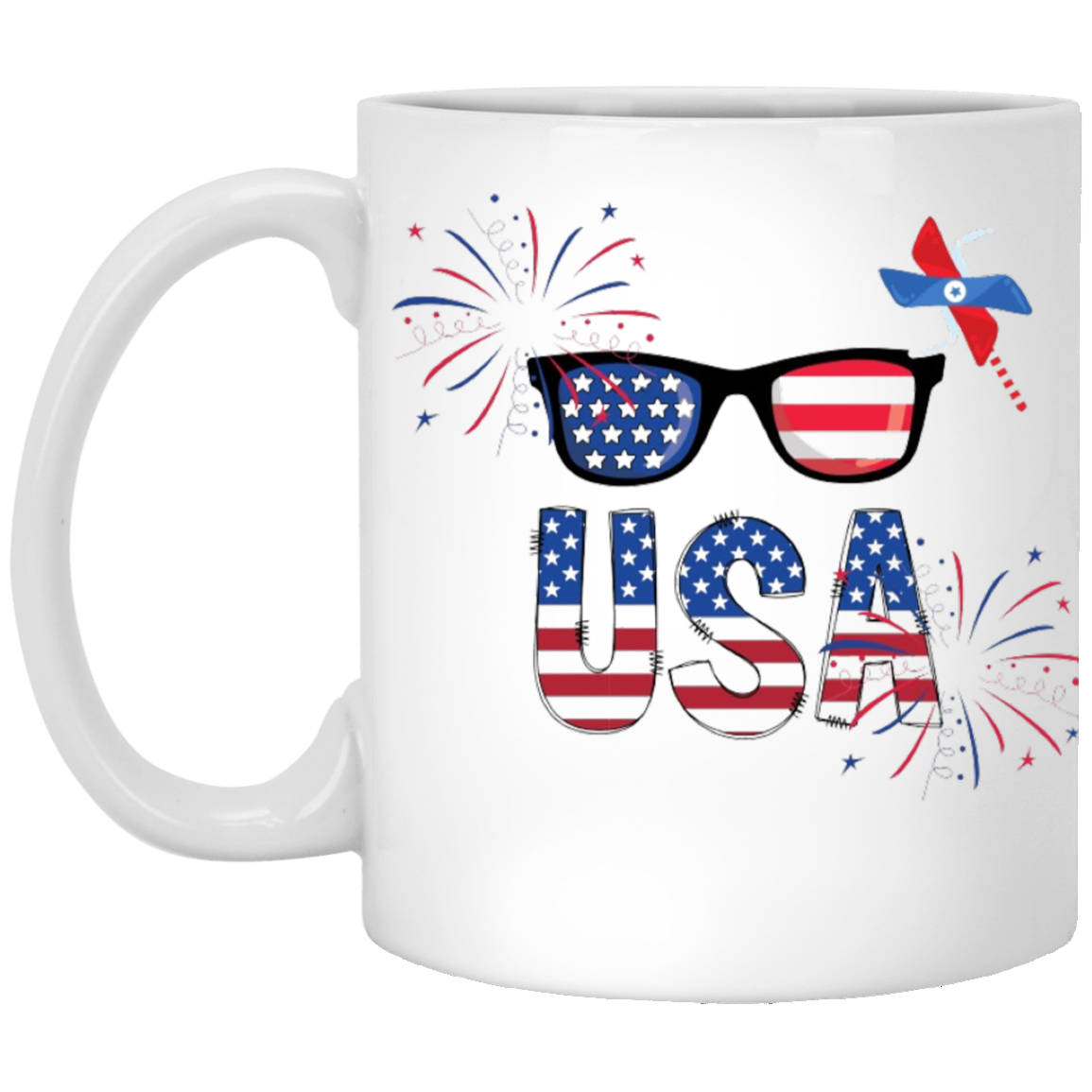 4th of July- 11oz White Mug