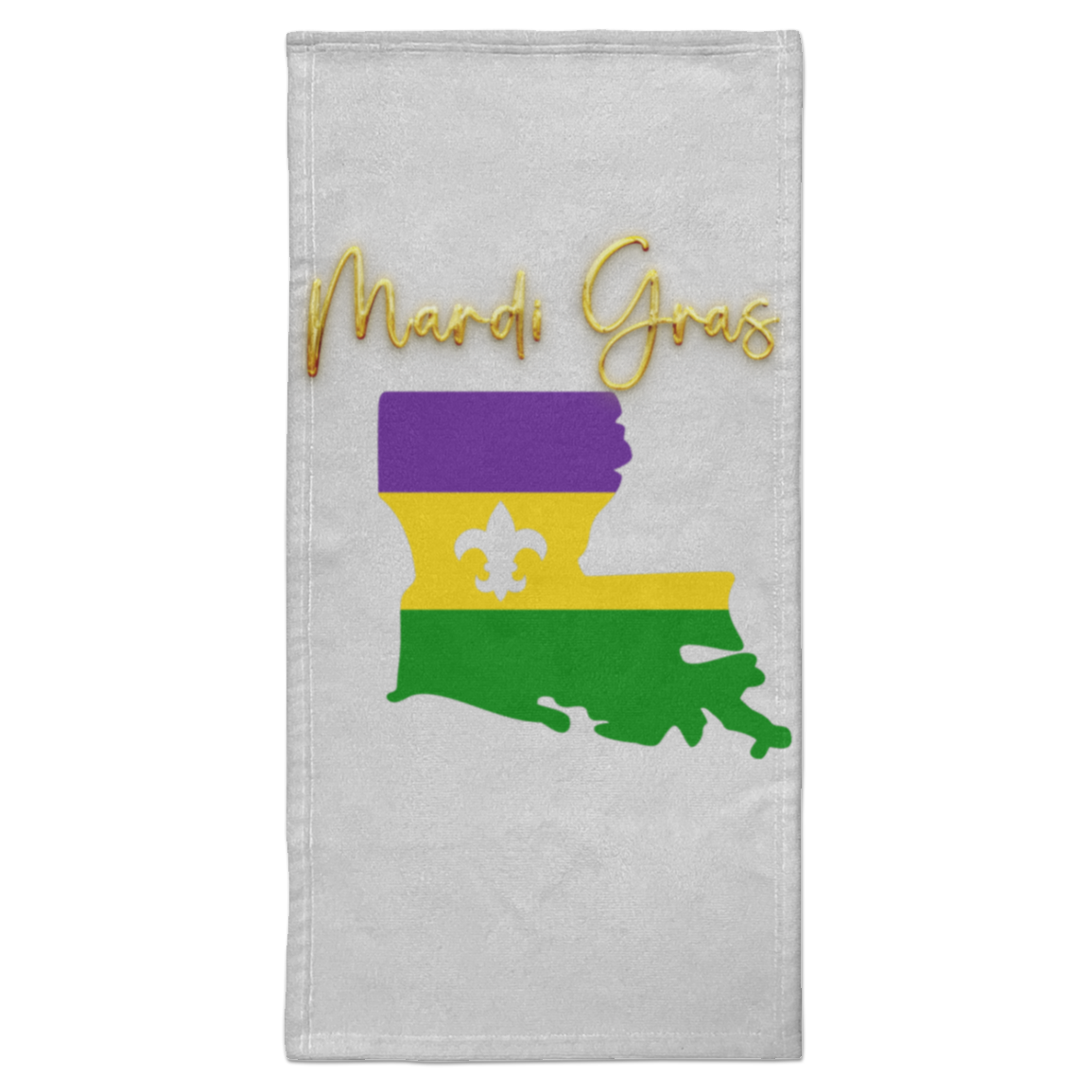 Mardi Gras Towel - 15x30 (S6HATL)