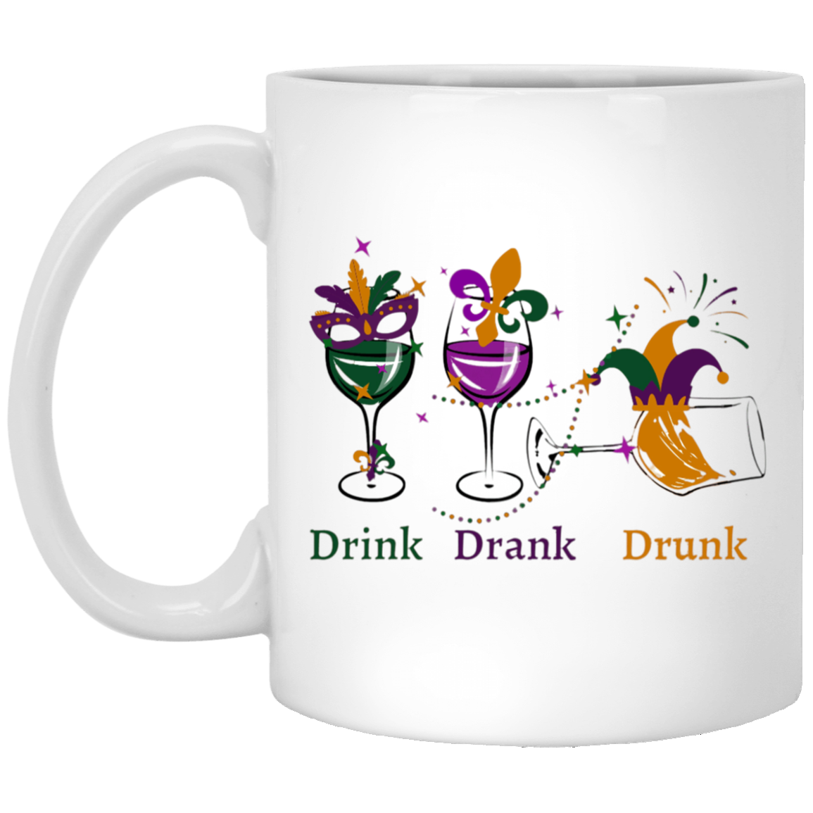 Drunk 11oz White Mug  (XP8434)