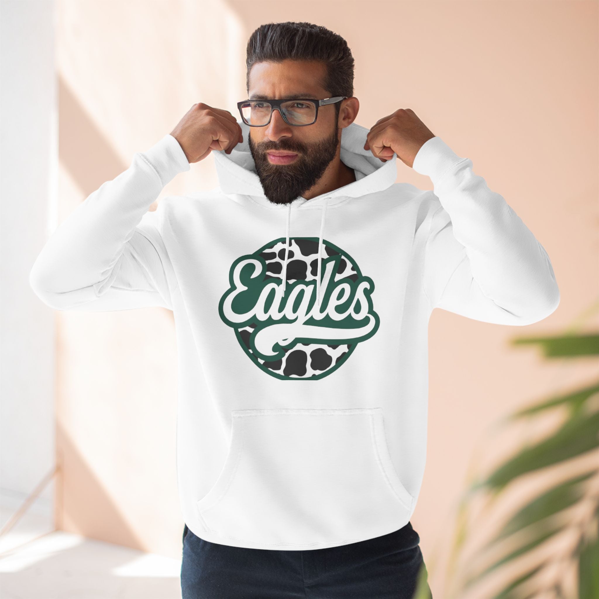 Three-Panel Fleece Hoodie...Eagles