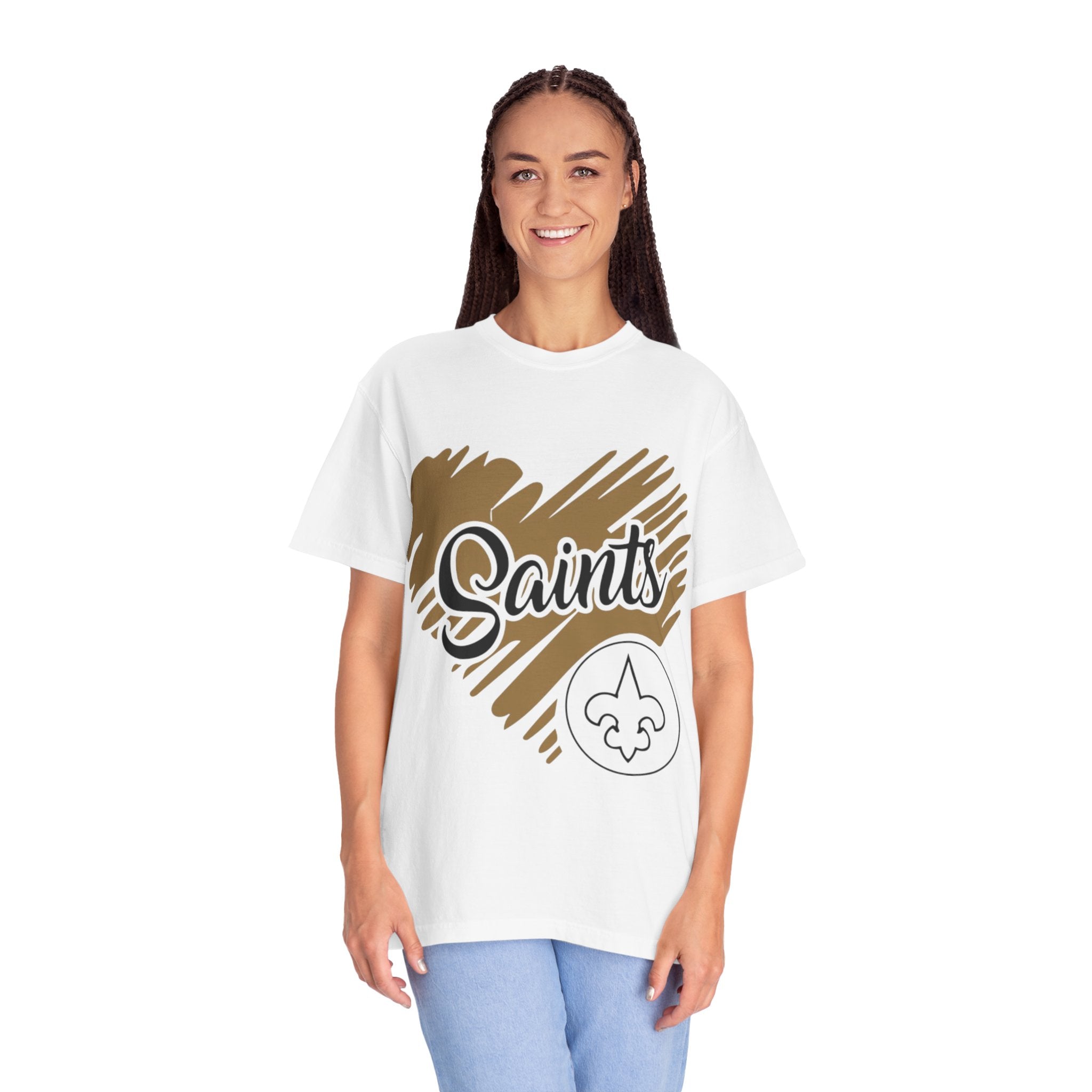 Unisex Garment-Dyed T-shirt...Saints Heart