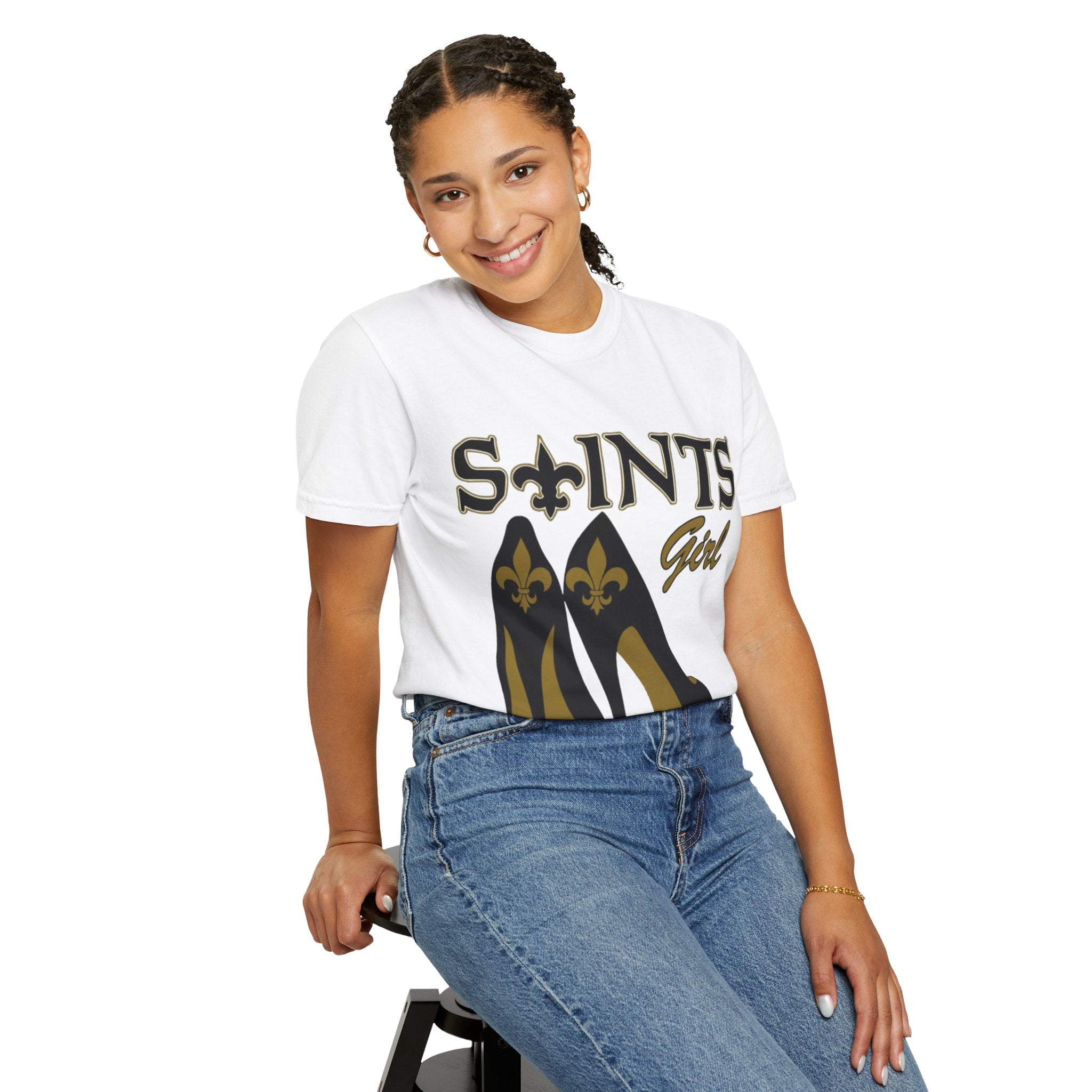 Unisex Garment-Dyed T-shirt...Saints Girl