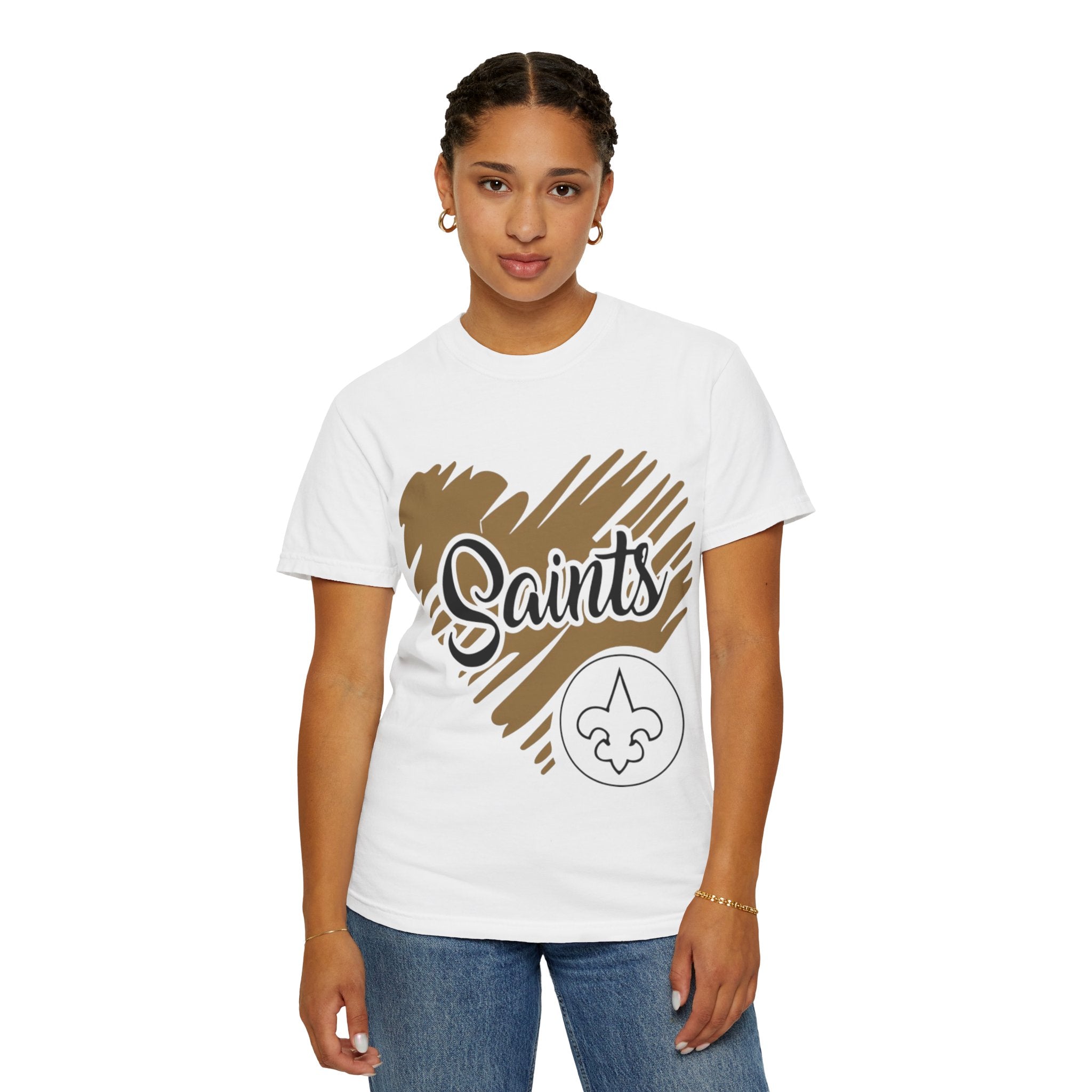 Unisex Garment-Dyed T-shirt...Saints Heart