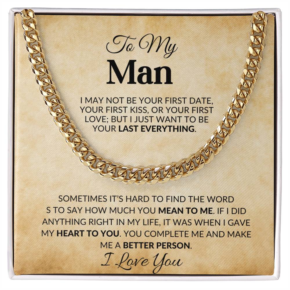 To My Man - You Complete Me And I Love You