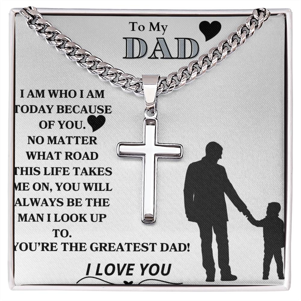 To My Dad - I Look Up To You From Son (Engravable)
