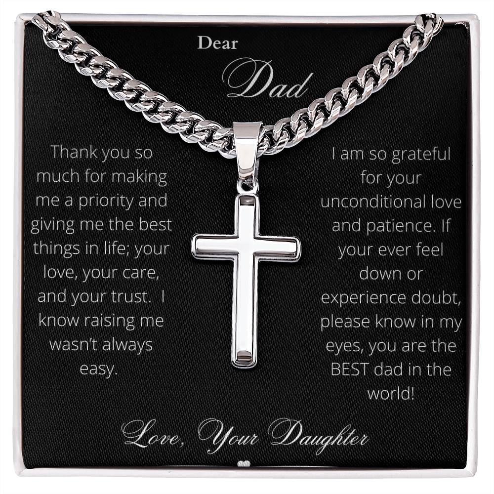 To The Best Dad In The World - Love Daughter (Engravable)