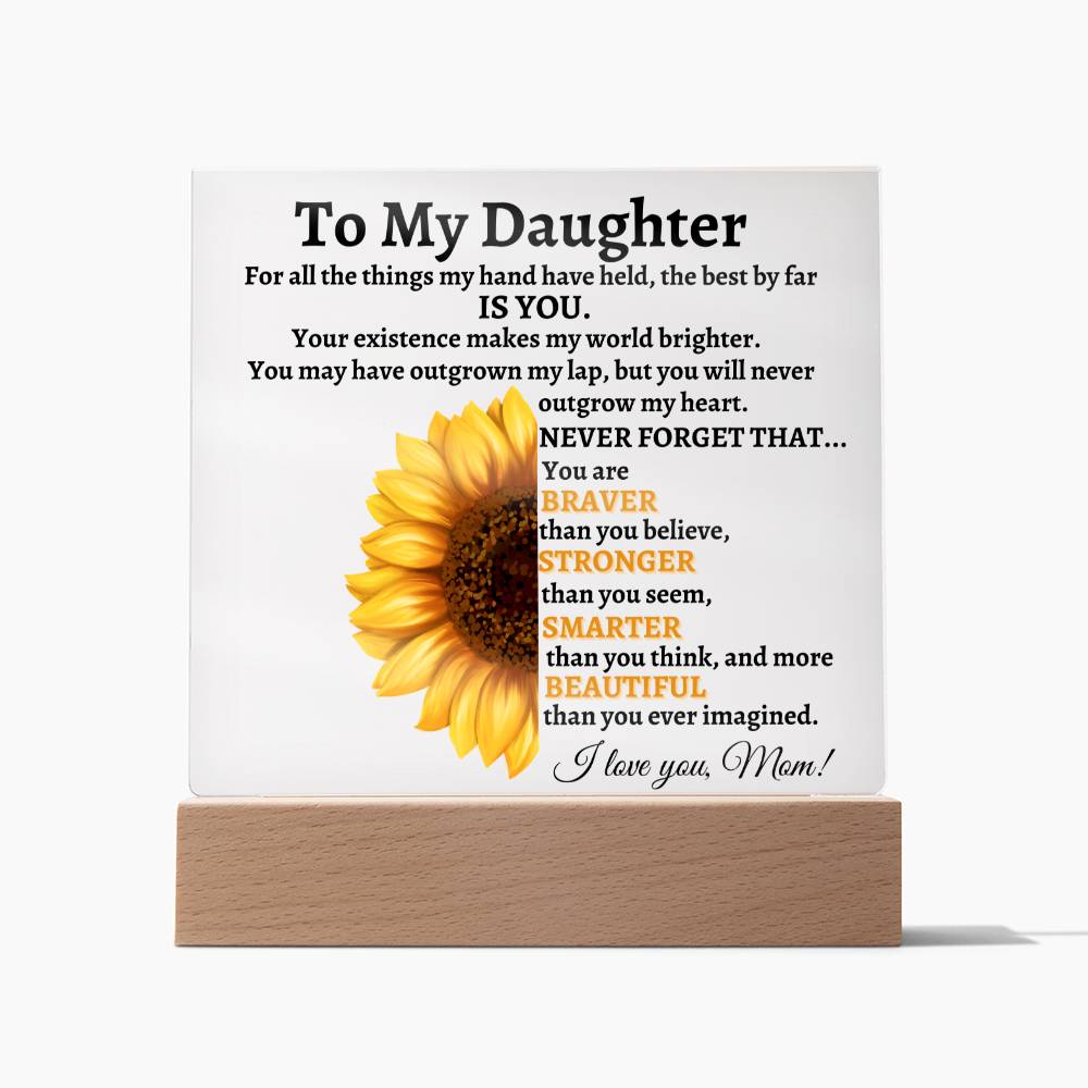 To My Daughter - I Love You, Mom!