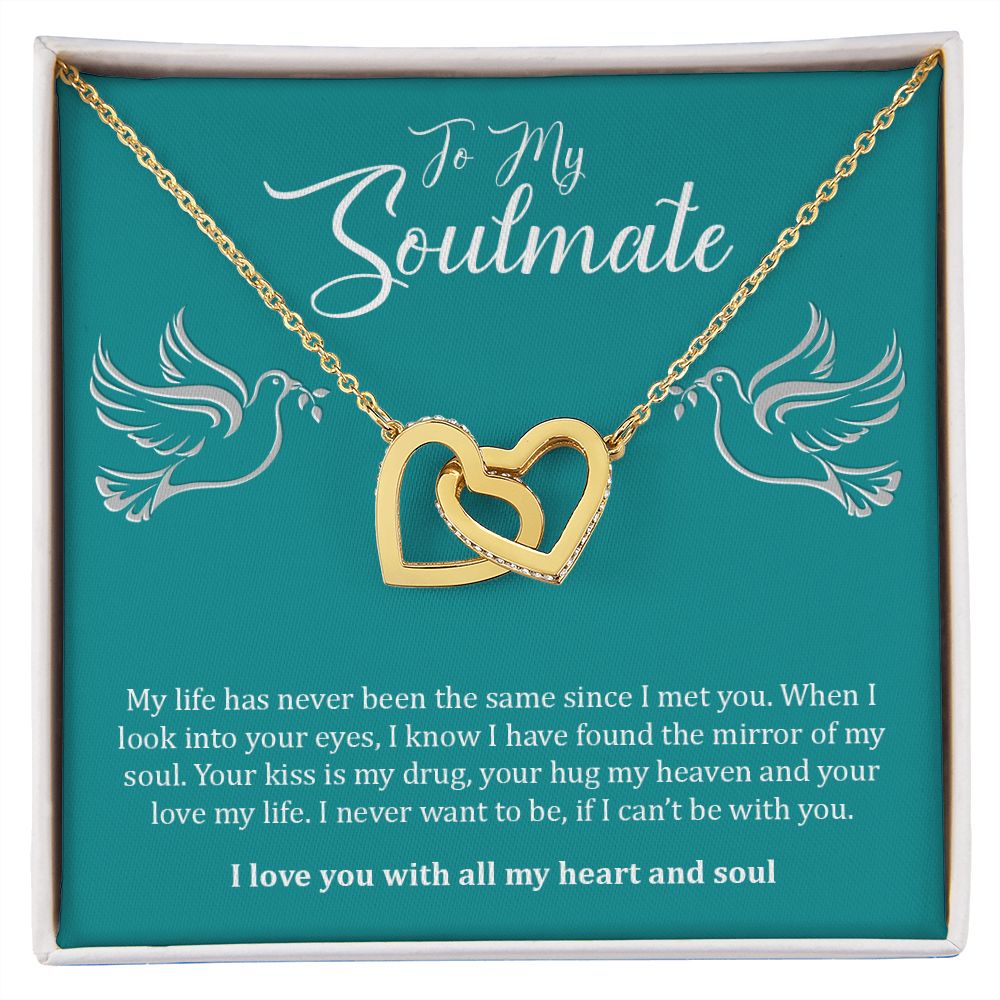 My Soulmate | You are my everything - Interlocking Hearts necklace