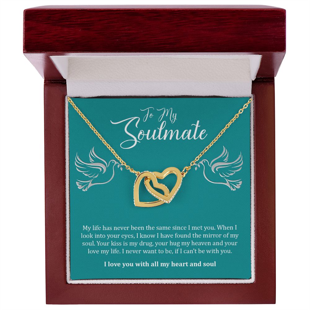 My Soulmate | You are my everything - Interlocking Hearts necklace